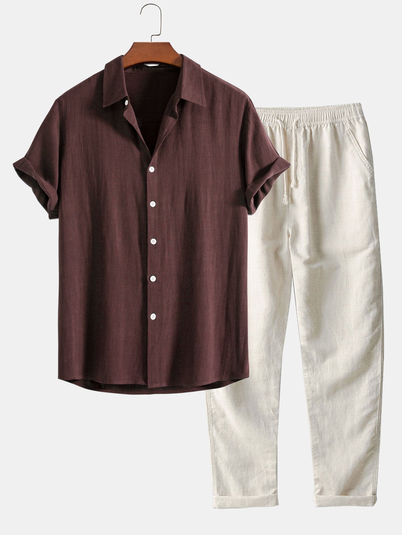 Lucas | Men's Casual Linen Set