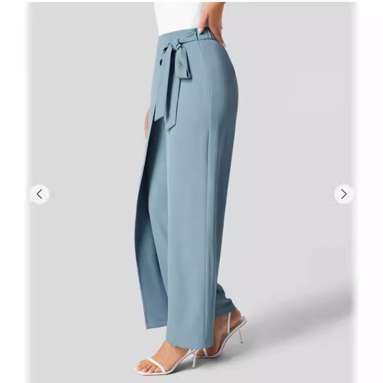 Cara | High-Waisted Wide Leg Trousers 