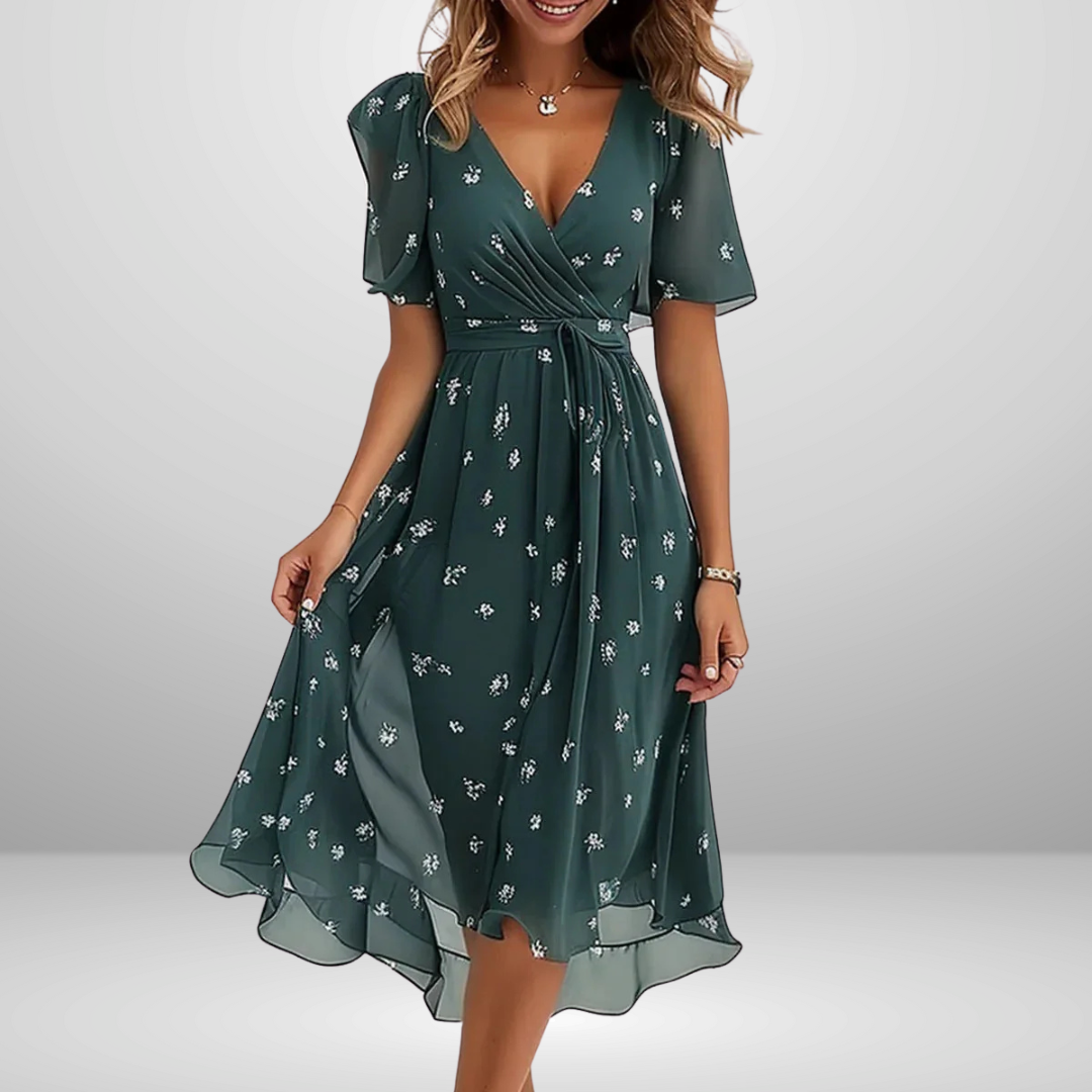 ALICIA | Elegant summer dress with belly cover