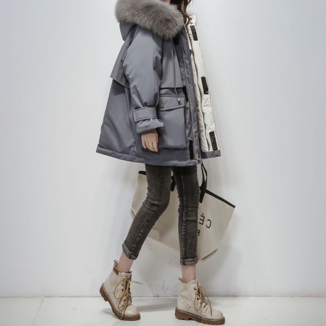 North Fay | winter parka with fur for women